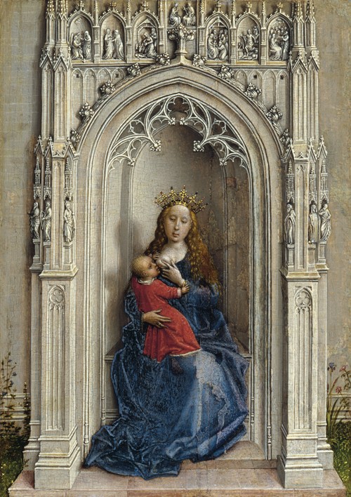 Madonna mit Kind auf dem Thron von Rogier van der Weyden