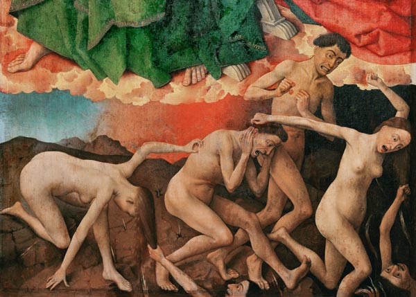 The Last Judgement, detail of the entrance of the damned into hell von Rogier van der Weyden