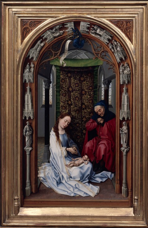 Triptychon Unserer Lieben Frau (Miraflores-Altar), linke Tafel von Rogier van der Weyden