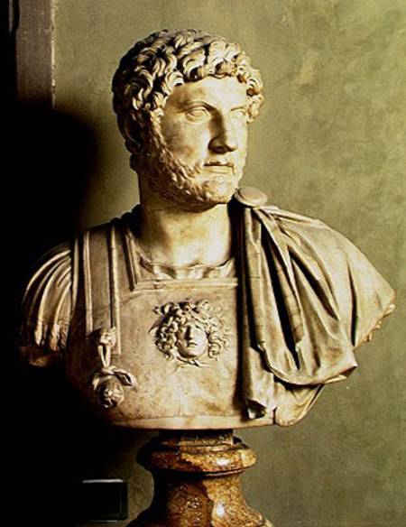 Bust of Emperor Hadrian (76-138 AD) von Roman