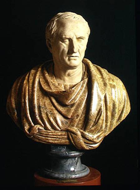 Bust of Marcus Tullius Cicero (106-43 BC) (marble & stone) von Roman