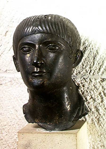 Head of a young man, known as 'The Young Aquitaine Chief' von Roman