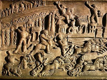 Relief depicting games at the Circus Maximus von Roman
