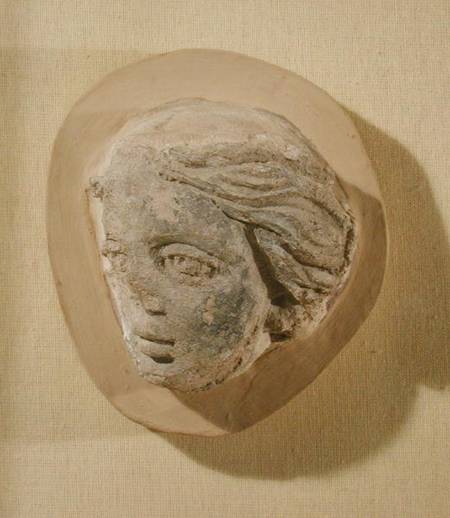 Relief depicting the head of a woman, from Tunisia von Roman
