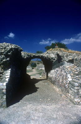 Entrance to the Roman Amphitheatre in the Roman-Etruscan Town (photo) von Roman 1st century AD