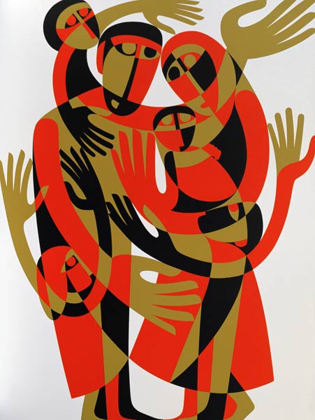 All Human Beings are Born Free and Equal in Dignity and Rights, 1998 (acrylic on board)  von Ron  Waddams