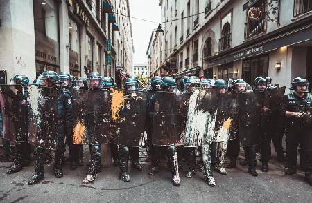 Die Polizei hat ein Wandbild angefertigt