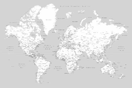 Hart-Weltkarte auf Spanisch