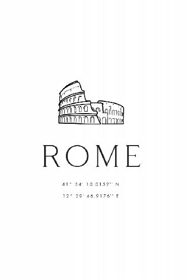 Rom stimmt mit der Skizze des Kolosseums überein
