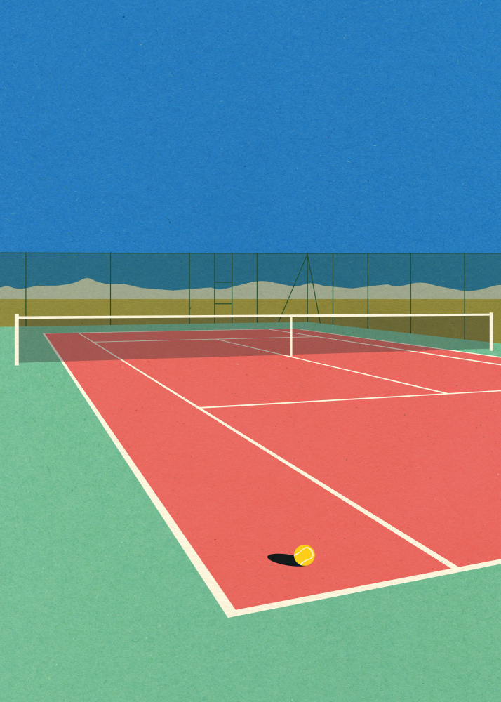 Tennisplatz in der Wüste von Rosi Feist
