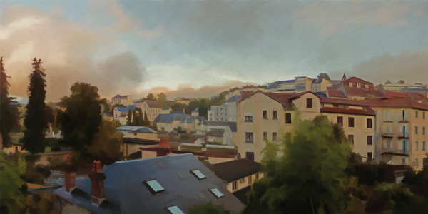 Lourdes-Panorama von Javier  Rouzaut Ardaiz