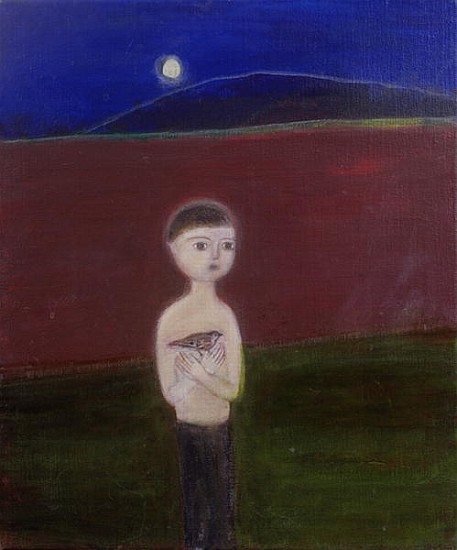 Boy in the Moonlight, 2002 acrylic on canvas)  von Roya  Salari