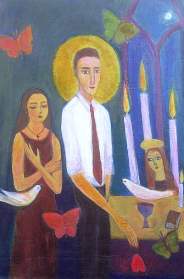 Evening Prayer, 2001 (acrylic on canvas)  von Roya  Salari
