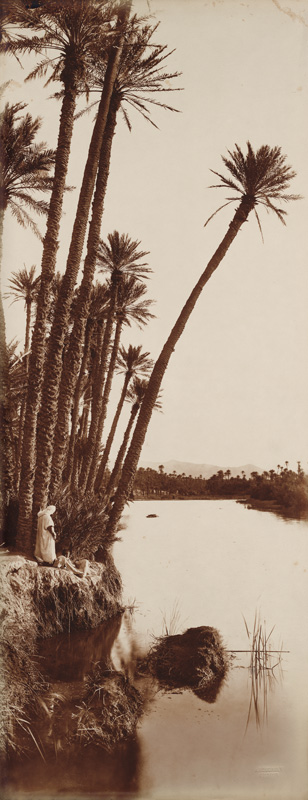 Araber am Flussufer von Rudolf Franz Lehnert