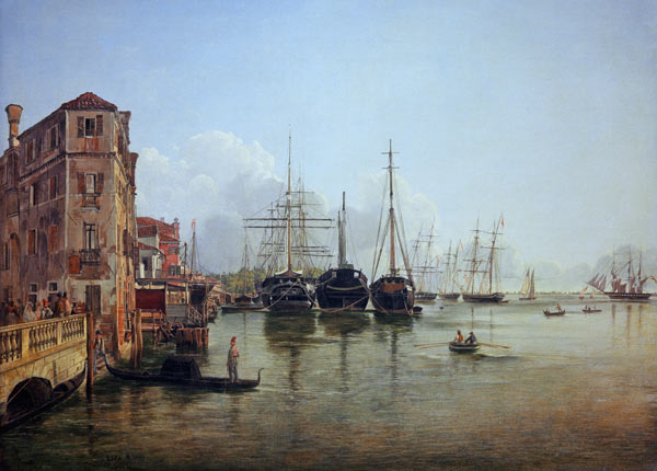 View of The Strada Nuova, Venice von Rudolf von Alt