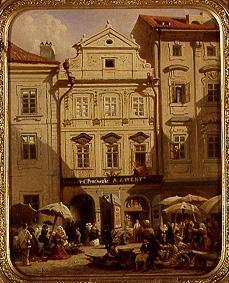 Obstmarkt in Prag 1859