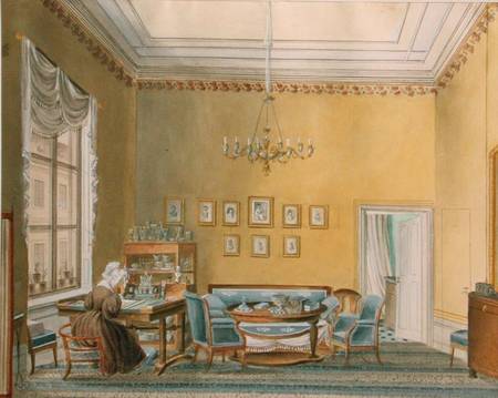 Interior of Boratynsky's House in Moscow von Russian School