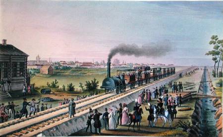 Opening of the First Railway Line from St. Petersburg to Pavlovsk von Russian School