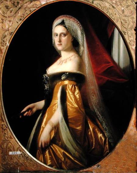 Portrait of Grand Duchess Maria Nikolaevna (1819-76) President of the St. Petersburg Art Academy von Russian School