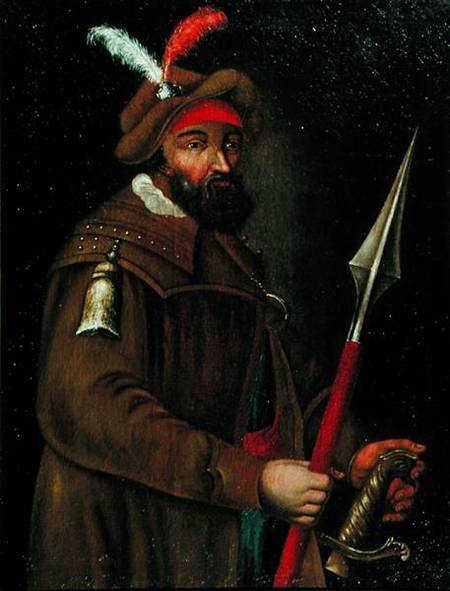 Portrait of Yermak Timofeyevich (d.1584/5) von Russian School