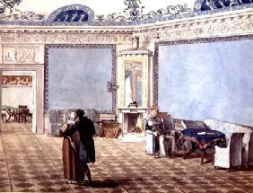Neo-Classical Blue Drawing Room in St. Petersburg 1819  on