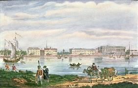 The Marble Palace and the Neva Embankment in St. Petersburg