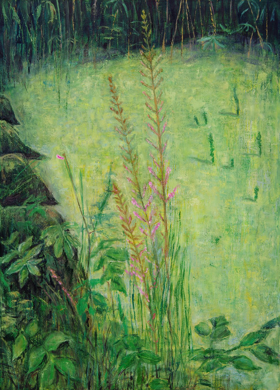 Study in Green (Pond) von Ruth  Addinall