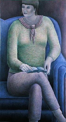 Woman Reading, 1999 (oil on canvas) 