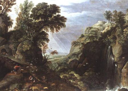 Classical landscape von Salomon van Ruisdael or Ruysdael
