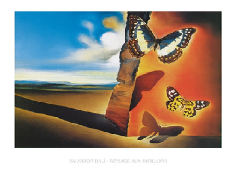 Paysage aux Papillons von Salvador Dali