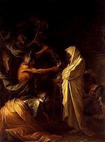Der Schatten Samuels erscheint Saul 1668