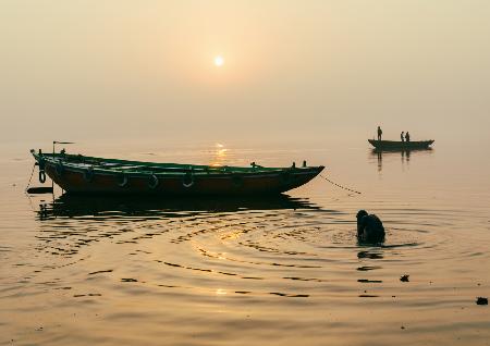 Früher Morgen in Varanasi