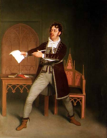 Charles Farley (1771-1859) as Francisco in 'A Tale of Mystery' by Thomas Holcroft, at the Covent Gar von Samuel de Wilde