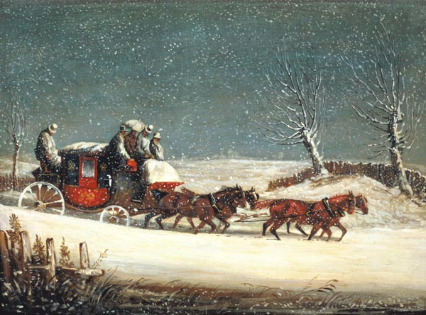 The Royal Mail in Deep Snow von Samuel Henry Gordon Alken