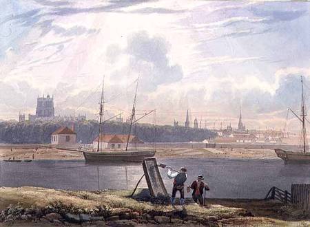 View across the Floating Harbour with the Cathedral and City Churches von Samuel R.W.S. Jackson