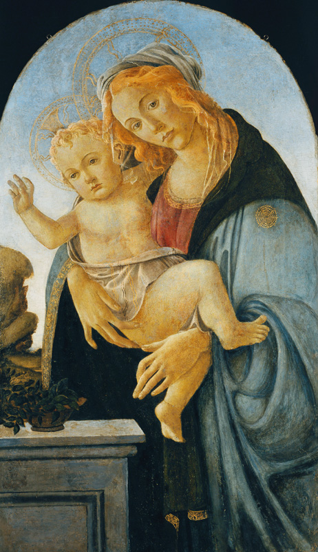 Madonna mit dem Jesuskind. von Sandro Botticelli