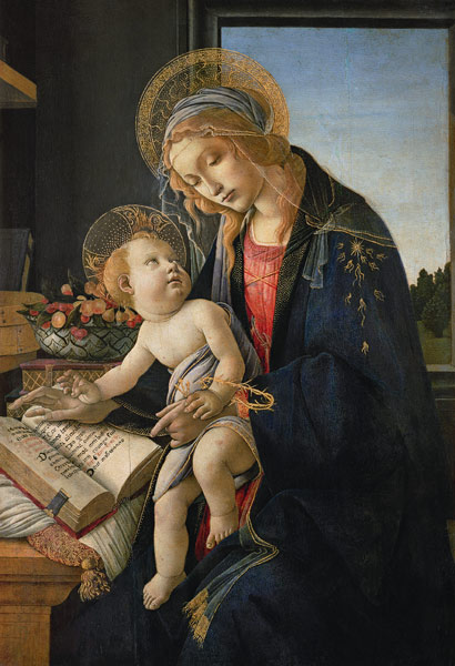 Maria mit dem Buch von Sandro Botticelli