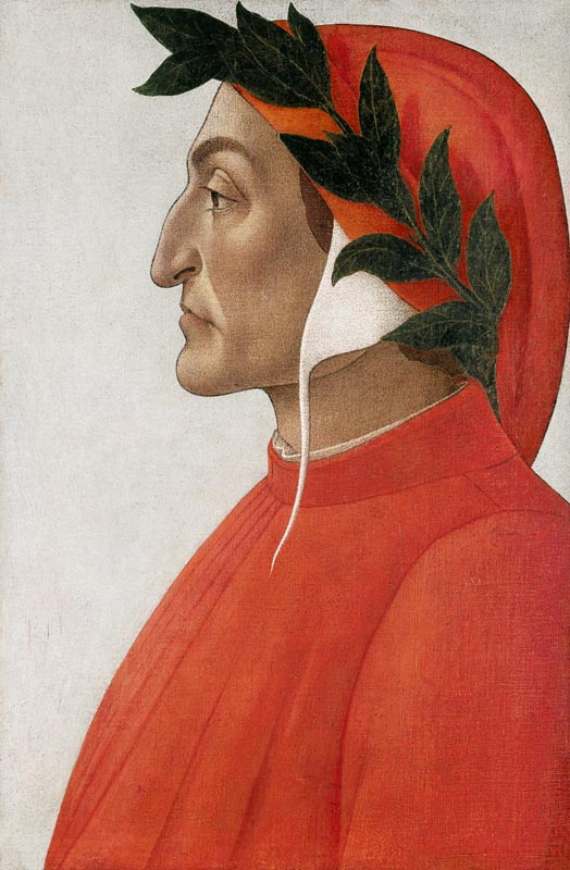 Bildnis von Dante Alighieri. von Sandro Botticelli