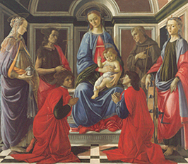 Altar des Hl. Ambrosius. von Sandro Botticelli