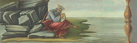 Altar von San Marco: Johannes der Evangelist. von Sandro Botticelli