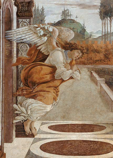 Angel of the Annunciation von Sandro Botticelli