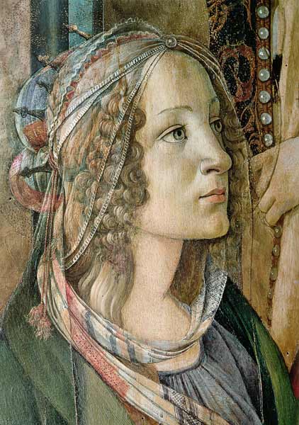Detail of St. Catherine from the Altarpiece of San Barnaba von Sandro Botticelli