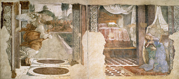 The Annunciation from San Martino della Scala von Sandro Botticelli