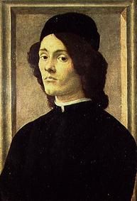Bildnis eines jungen Mannes. von Sandro Botticelli