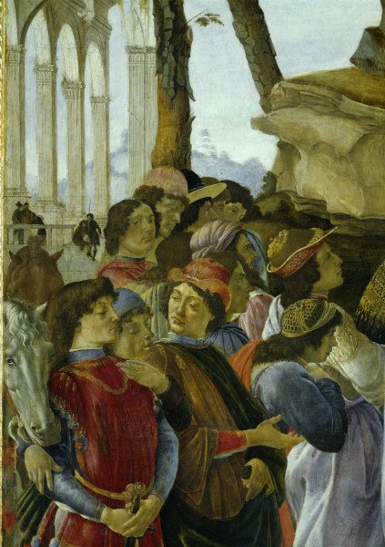 Botticelli / Adoration of Kings, Detail von Sandro Botticelli