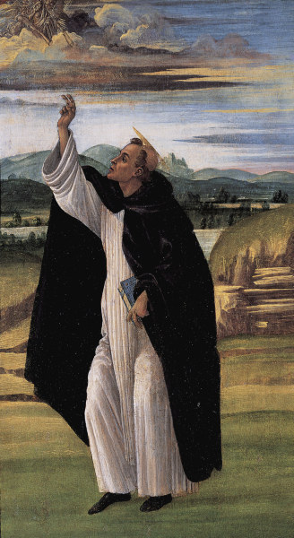 Botticelli / St.Dominic / c.1495 von Sandro Botticelli