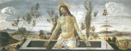 Christus als Schmerzensmann von Sandro Botticelli