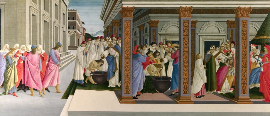 Die drei Wunder des Heiligen Zenobius von Sandro Botticelli