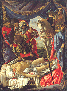 Die Entdeckung des getöteten Holofernes. von Sandro Botticelli