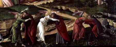 Mystic Nativity  (detail of 22825) von Sandro Botticelli